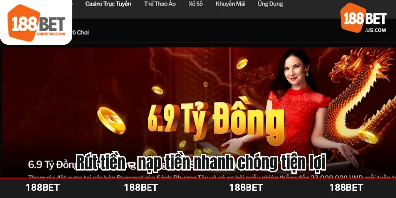 Rút tiền - nạp tiền nhanh chóng tiện lợi
